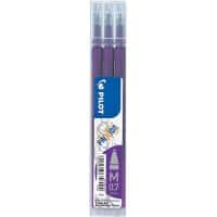 Recharge pour stylo roller Pilot FriXion Ball 0.35 mm Moyenne Conique  Violet 3 Unités