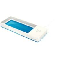 Leitz WOW Bureau Organizer Duokleur met Qi Inductie Oplader Wit, Blauw 26,6 x 10,1 x 2,8 cm