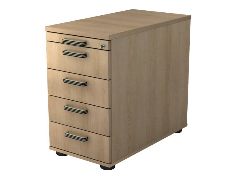 Caisson à tiroirs Hammerbacher VSC50 Chêne 428 x 800 x 760 mm