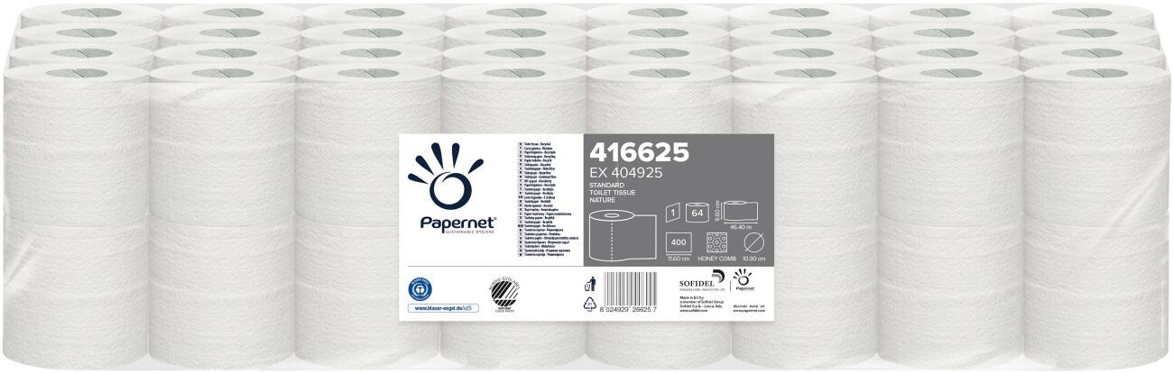 Papernet Toiletpapier 416625 Nature 1-laags 64 Rollen à 400 Vellen