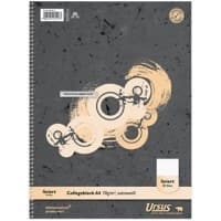 Ursus Style A4 Collegeblok Donkergrijs Papieren kaft Gelinieerd 80 vellen