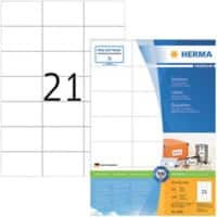 HERMA Multifunctionele etiketten 4668 Wit 70 x 42,3 mm 100 Vellen à 21 Etiketten