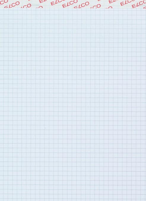 Bloc-notes Elco A5 Quadrillé Collé Blanc Perforé 200 Pages 10 Unités de 100 Feuilles