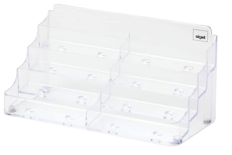 Support pour cartes de visite Sigel Plastique Transparent