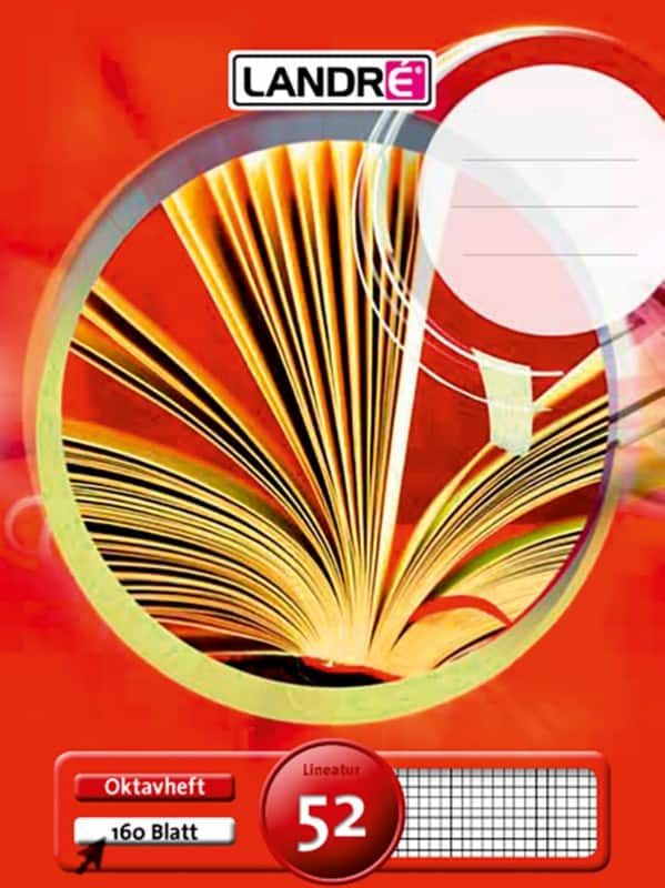 Cahier d’exercice LANDRÉ Rouge Quadrillé A6 10,5 x 14,8 cm 70 g/m² 32 Feuilles