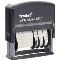 Trodat Printy 4817 Gepersonaliseerde stempel Zwart 7 x 2,5 x 8 cm