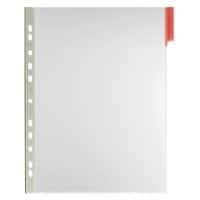 Panneau d'affichage DURABLE 560703 Rouge A4 Chlorure De Polyvinyle (Pvc), Feuille De Tungstène 5 Unités