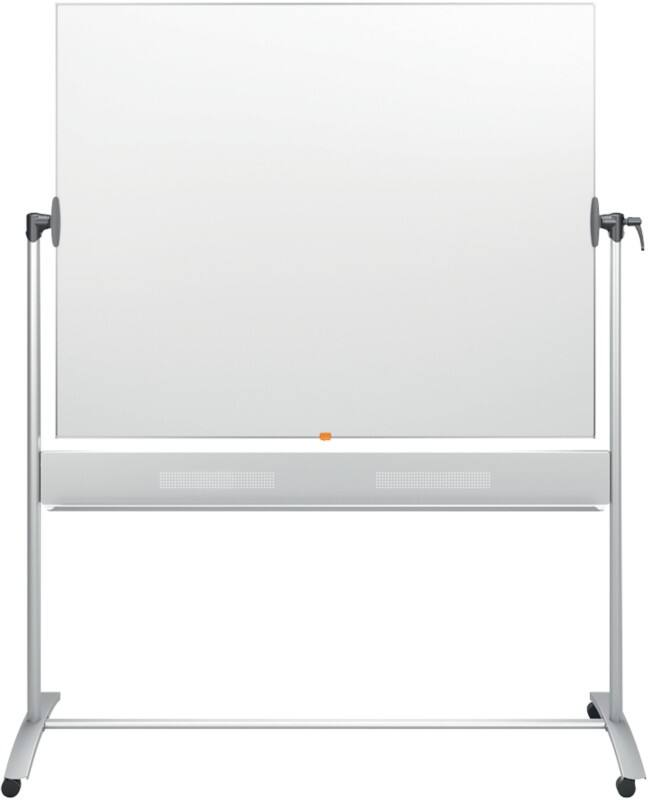 Nobo Vrijstaand Magnetisch Mobiel Kantelbaar whiteboard Emaille 150 x 120 cm Wit