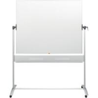 Tableau blanc magnétique pivotant mobile Nobo émaillé 150 x 120 cm Blanc