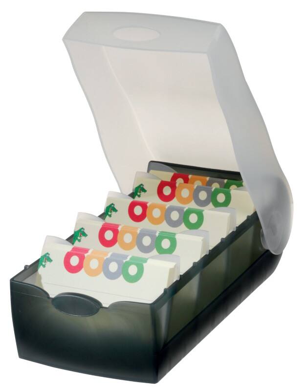 Boîte à fiches HAN Croco Gris 900 12,5 x 24 x 8 cm