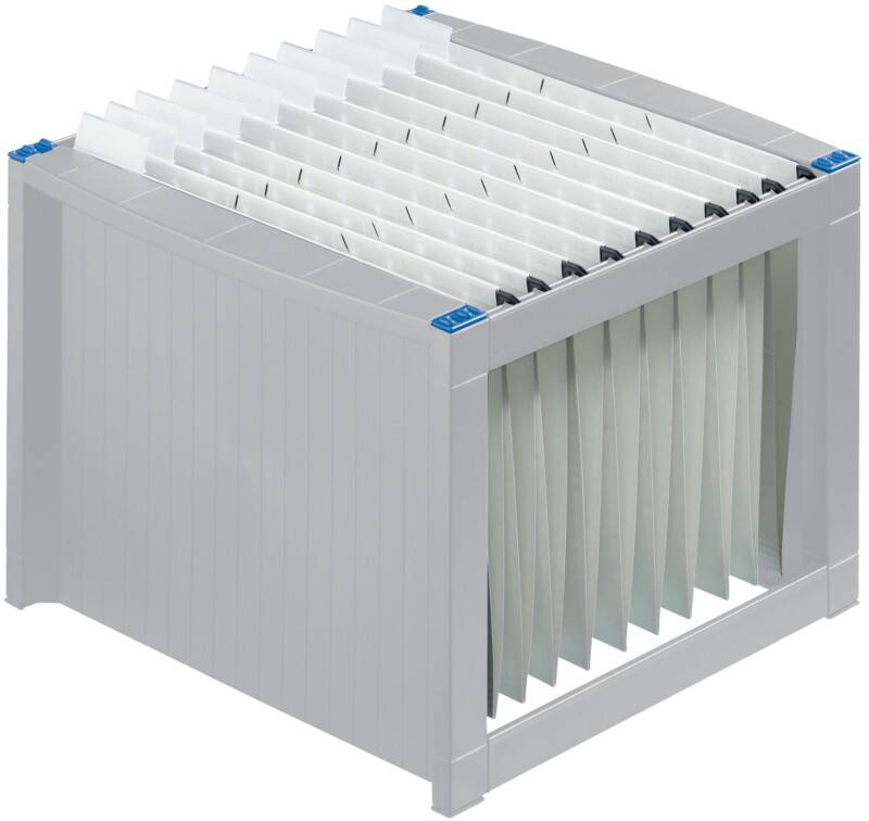 helit the rack Hangmappenrek A4 36 x 38 x 26 cm 40 Hoezen Kunststof Grijs