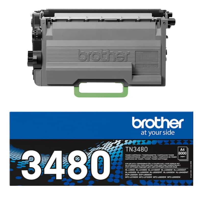 Brother TN-3480 Origineel Tonercartridge Zwart