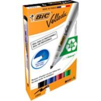 BIC Velleda 1701 Nee Whiteboard-marker Kleurenassortiment Breed Ronde punt 1,4 mm Gerecycled 51% 4 Stuks