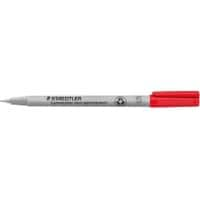 STAEDTLER Lumocolor 311-2 Niet permanente overheadmarker 97% gerecycleerd Ronde punt Viltstift 0,4 mm Rood Navulbaar