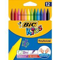 Craies de coloriage BIC Plastidecor Kids Assortiment 12 Unités