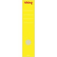 Étiquettes pour dos de classeur Viking Spécial 60 mm Jaune Longues 10 Unités