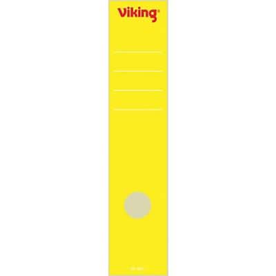 Viking Ordnerrugetiketten Speciaal lang Geel 10 Stuks 6 x 28,5 cm