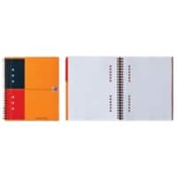 OXFORD International A5+ Spiraalblok Oranje Polypropyleen Cover Active Gelinieerd 80 vellen
