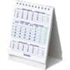 Calendrier de bureau Brepols Table Top Calendar 2024 3 Mois par page Blanc Anglais