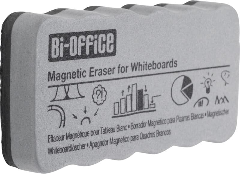 Brosse pour tableau blanc Bi-Office Magnétique 10,5 x 5,5 cm Gris AA0105