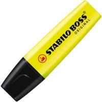 Surligneur BOSS ORIGINAL STABILO Jaune Large Biseautée 2 - 5 mm Rechargeable