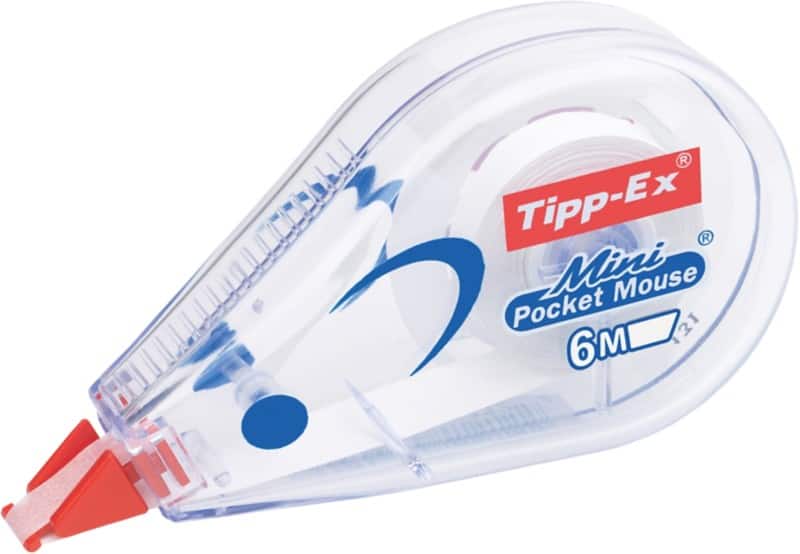 Roller de correction Tipp-Ex Mini Pocket Non rechargeable Blanc 5 mm x 6 m