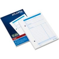 Bloc de factures Djois Atlanta Factures NL Bleu, blanc A6 10,5 x 14,8 cm