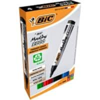 BIC Marking 2000 Permanentmarker Gerecycled 51% Medium Ronde punt 1,7 mm Kleurenassortiment 4 Stuks