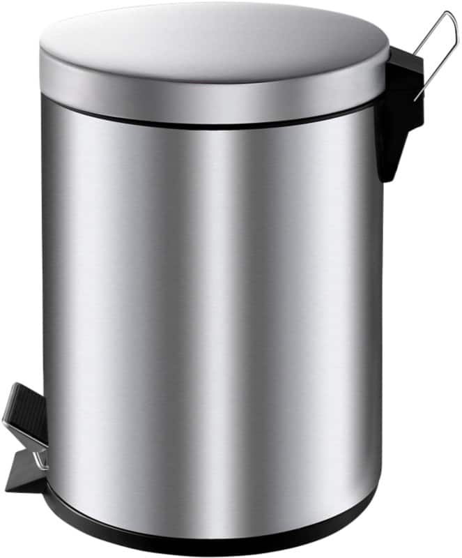 Vepa Bins Pedaalemmer 5 l Zilver Metaal