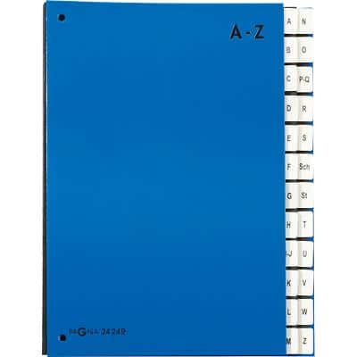Trieur alphabétique expansible PAGNA Bleu A4 Carton épais A - Z