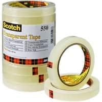 Scotch Tape 550 Plakband Transparant 15 mm x 66 m Toren van 10 rollen