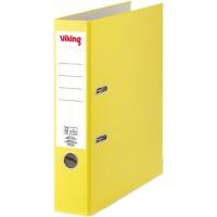 Classeur à levier Viking Large A4 75 mm Jaune 2 Anneaux PP (Polypropylène) Mat Portrait