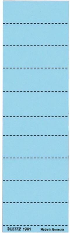 Leitz Ruiterstrook Karton Blauw 6 x 2,1 cm Alpha 100 Stuks 