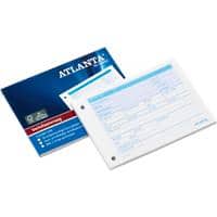Formulaires de demandes de congés Djois Atlanta Bleu, blanc A6 10,5 x 14,8 cm 50 feuilles