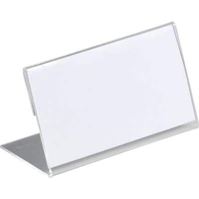DURABLE Tafelnaambord 8055-19 Transparant Acryl 10 x 5,2 cm 10 Stuks