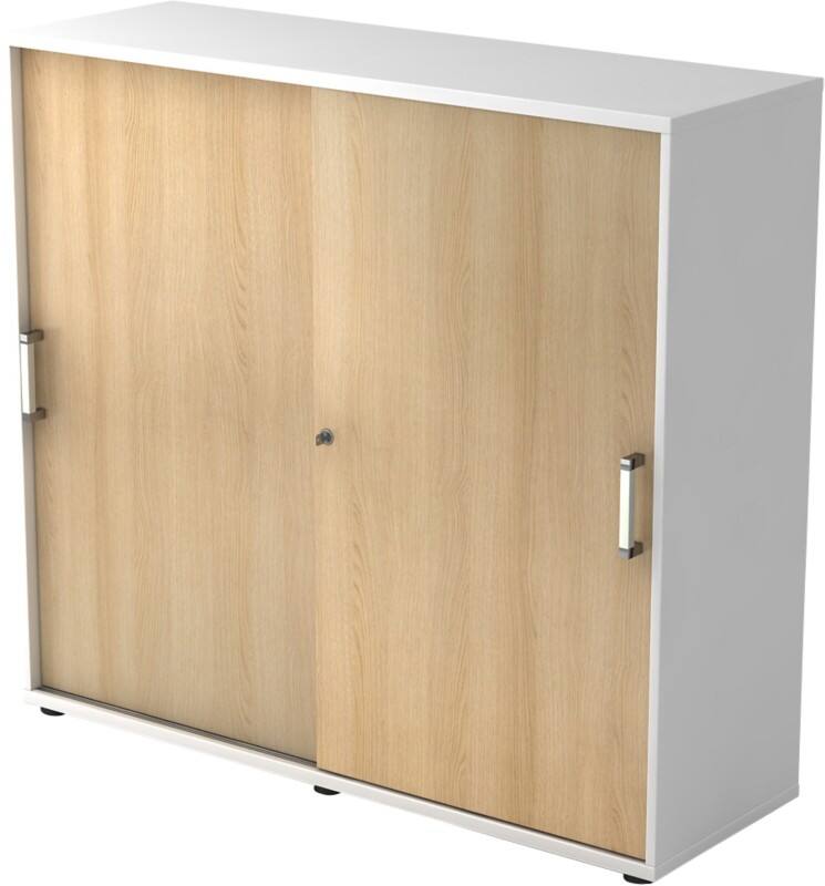 Armoire Hammerbacher Panneaux de particules 2 Étagères Verrouillable 1200 x 400 x 1100 mm Blanc;Brun
