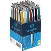 Schneider K15 balpen blauw Medium 0,5 mm Navulbaar 50 stuks