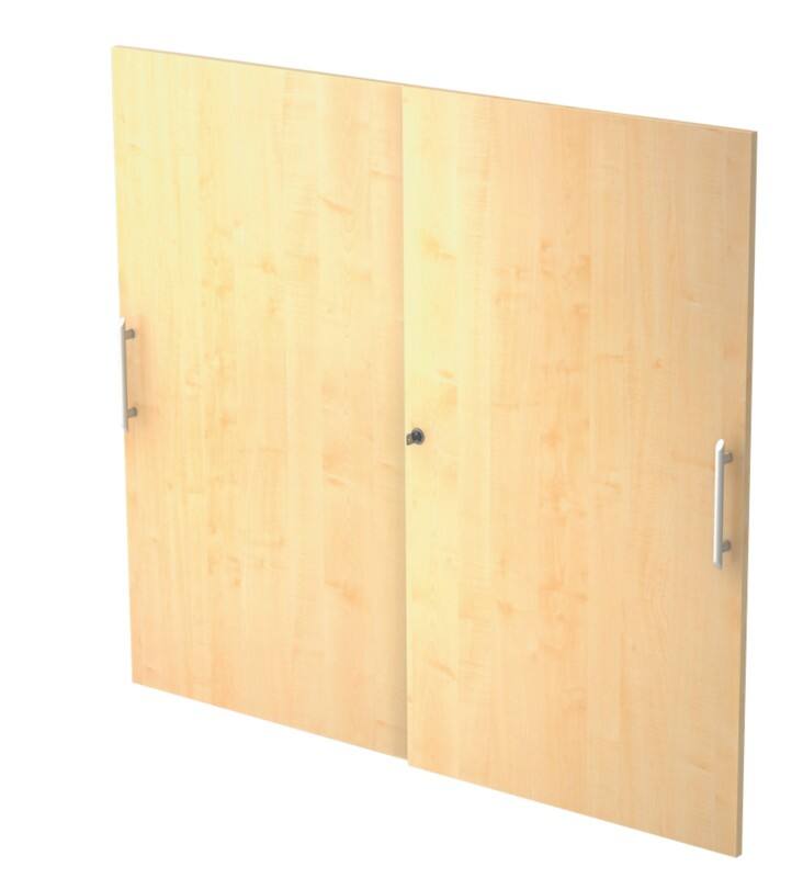 Portes d'armoire Hammerbacher Matrix Brun érable 1,200 x 1,100 mm 2 unités