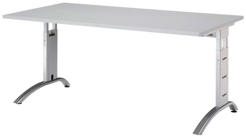 Bureau Hammerbacher Future VFS Hauteur ajustable Rectangulaire Gris C-Pied 1600 (L) x 800 (P) x 850 (H) mm Acier, Aggloméré