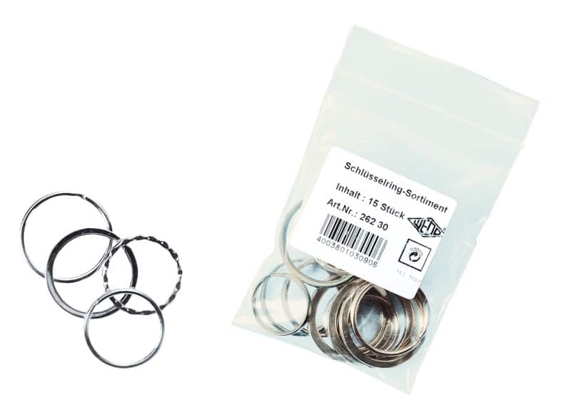 Anneaux de porte-clé WEDO Argenté 15 Unités