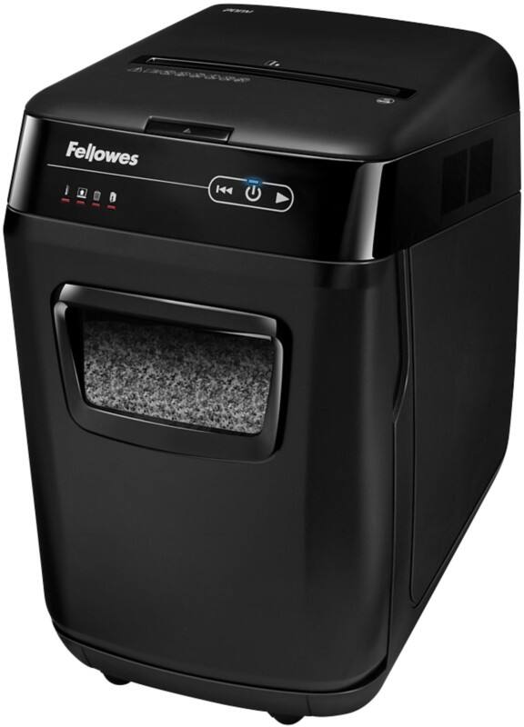 Destructeur de documents Fellowes Alimentation Automatique AutoMax 200M 200 Feuilles Micro coupe Niveau de sécurité P-5 32 L