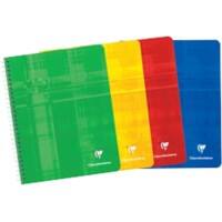 Clairefontaine A5+ Spiraalschrift Kleurenassortiment Gelamineerde kartonnen kaft Gelinieerd 60 Vellen