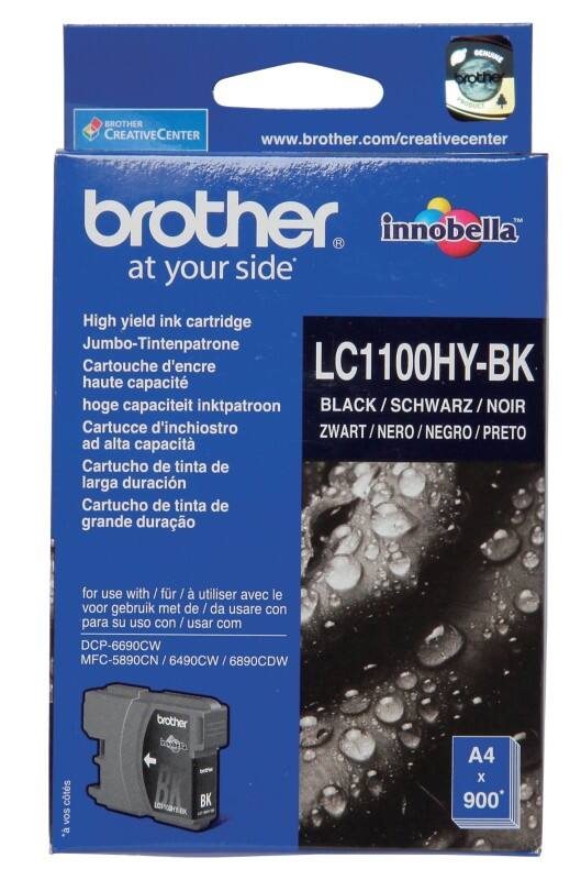 Brother LC1100HYBK Origineel Inktcartridge Zwart