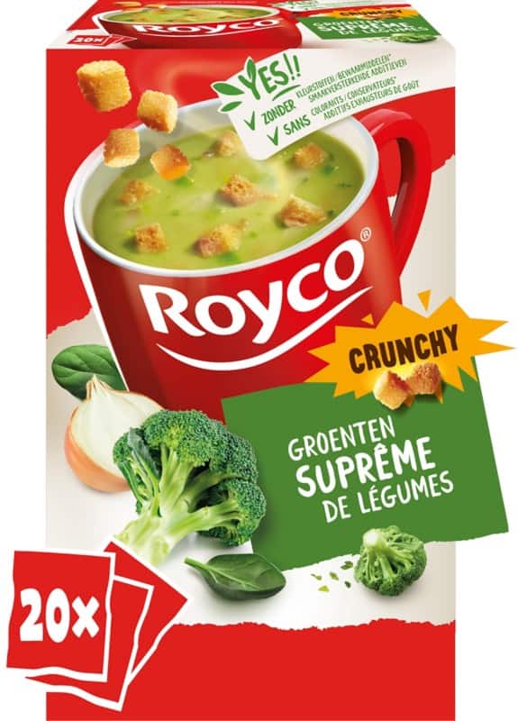 Royco Groente-Suprême Instant soep Groente Crunchy 20 Stuks à 30 g