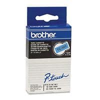 Ruban d'étiquettes Brother TC-501 12 mm x 7,7 m Noir sur Bleu