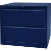 Bisley Archiefkast Staal 2 lades 800 x 622 x 711 mm Oxfordblauw