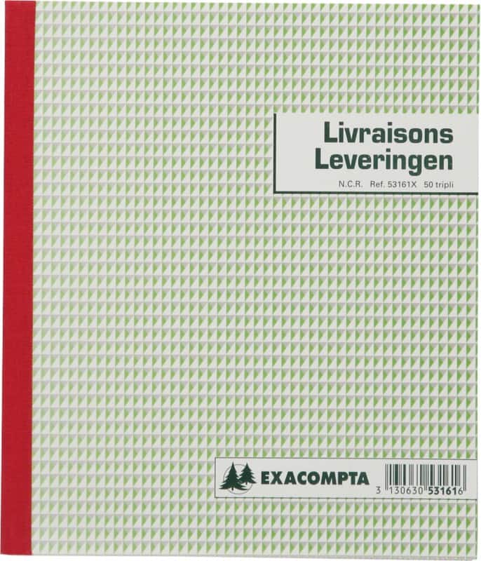 Formulaire de livraisons (bilingue) Exacompta Blanc Spécial 18 x 1 x 21 cm 25 Feuilles