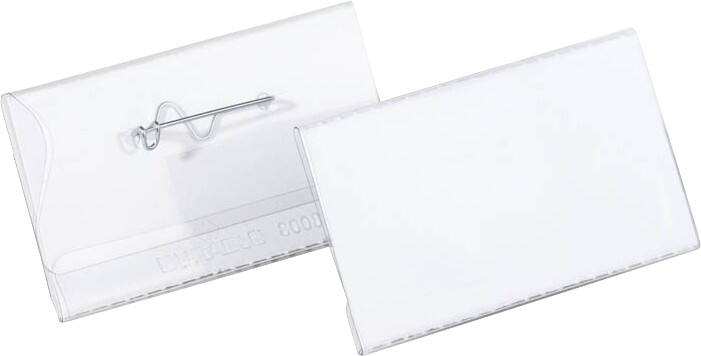 DURABLE Standard Naambadge met speld 800819 175 x 185 cm Pak van 100 stuks