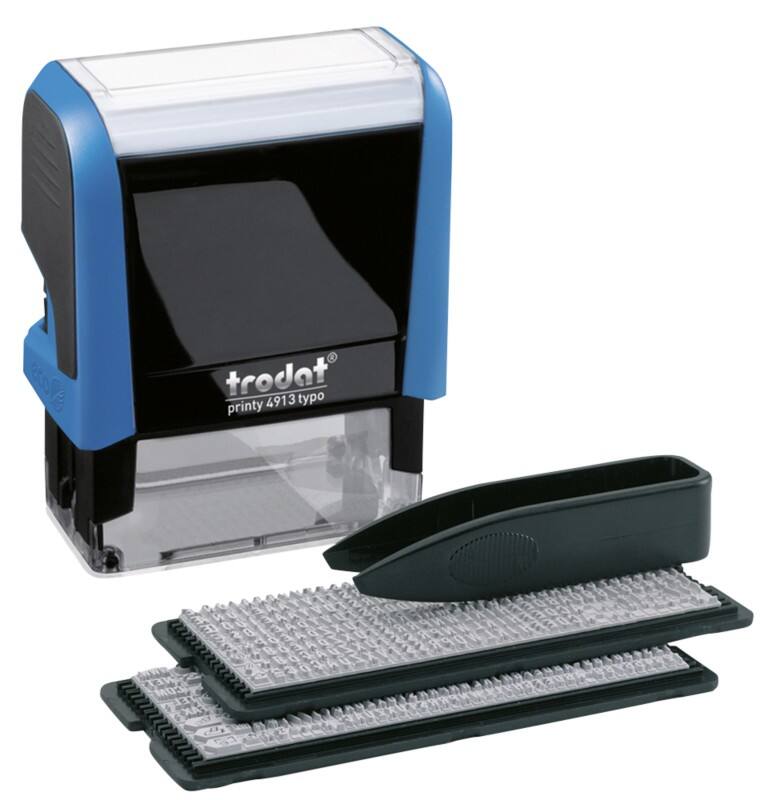 Trodat Printy 4913 blauw, D-I-Y stempel