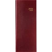 Agenda Brepols Saturnus Lima 2026 1 Jour par page Allemand, Anglais, Français, Néerlandais Bordeaux 0,111,1255,04,6,0